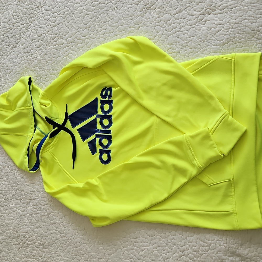 2X💛HP💛Vintage Adidas Men's Pullover Hoodie Medium - Picture 2 of 12